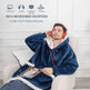 Fleece Oversized Hoodie Blanket Winter Warm Home Clothes Women Men Oversized Pullover With Pockets - EX-STOCK Canada