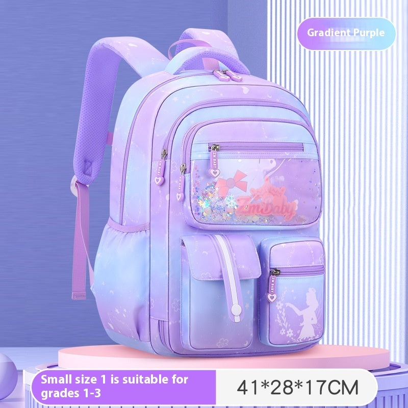 Cute Cartoon Large Capacity Spine Protection Children's Load Reducing Schoolbags EX-STOCK