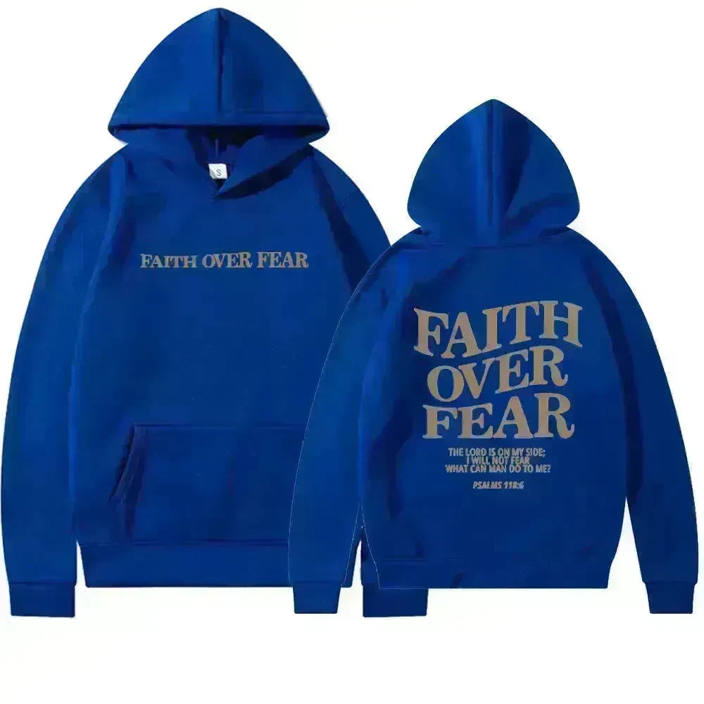 New Hoodie Faith Fear Men's And Women's Printed Sweatshirt - EX-STOCK CANADA