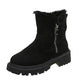 Thick Plush Snow Boots Women Faux Suede Non-slip Winter Shoes - EX-STOCK Canada