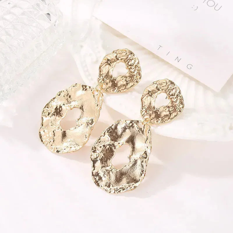 Jewelry Baroque Alloy Geometric Irregular Earrings - EX-STOCK CANADA
