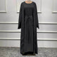 Arab3 piece set ArabDubai Abaya dress with Turban Embellished Abaya - EX-STOCK Canada