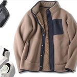 Fleece-lined Thickened Stand Collar Pocket Winter Jacket for men - EX-STOCK Canada