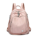 Large Capacity Soft Leather Student Backpack Trendy Travel Bag - EX-STOCK Canada