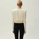 Top Fashion Swing pleated draping cowl neck blouse top - EX-STOCK CANADA