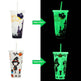 720ml Plastic Sippy Cup Halloween Luminous Straw Cup - EX-STOCK Canada