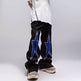 Five-pointed Star Embroidery Denim Horn Loose Straight Casual All-match Mop Jeans Baggy Trousers Men - EX-STOCK Canada