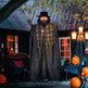 HOMCOM 6 Life Size Halloween Hanging Pumpkin Ghost Decoration, Light-up Eyes And Creepy Talking, Sound Activated Prop For Indoor Or Covered Outdoor Porch, Battery Operated - EX-STOCK Canada