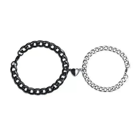 Magnetic Couple Bracelet Suit Cuban Link Chain - EX-STOCK CANADA