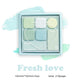 مجموعة ملاحظات لاصقة على شكل لوحة ظلال العيون - 210 ورقة، 7 ألوان