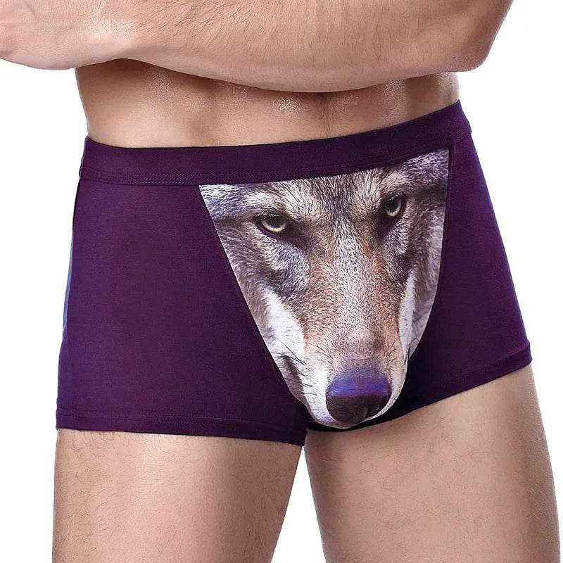 Creative Cartoon Animal Printed Boxer Briefs with pouch underwear men - EX-STOCK Canada