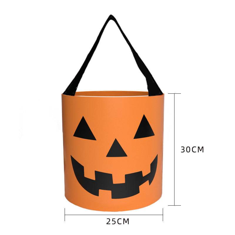 Halloween Candy Bag - Handheld LED Light-up Pumpkin Bag Tube, Halloween Trick-or-Treat Bag - EX-STOCK Canada