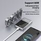 66W fast charging device with smartphone on a gray background