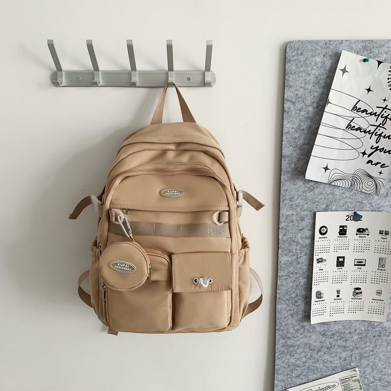 High School And College Student College Style Computer Bag Couple Backpack EX-STOCK