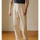 Retro Fashion Men High waist Pleated Loose Straight Leg Trouser - EX-STOCK CANADA
