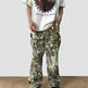 Loose Straight Tree Worn Looking Washed-out Camouflage Printed Cargo pant Men - EX-STOCK CANADA