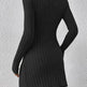 Fall and Winter Square Neck Cashmere Long Sleeve Tunic top - EX-STOCK Canada
