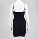 Ladies White bodycon dress Spaghetti Straps Sash Mini Bandage dress for Club Party - EX-STOCK Canada