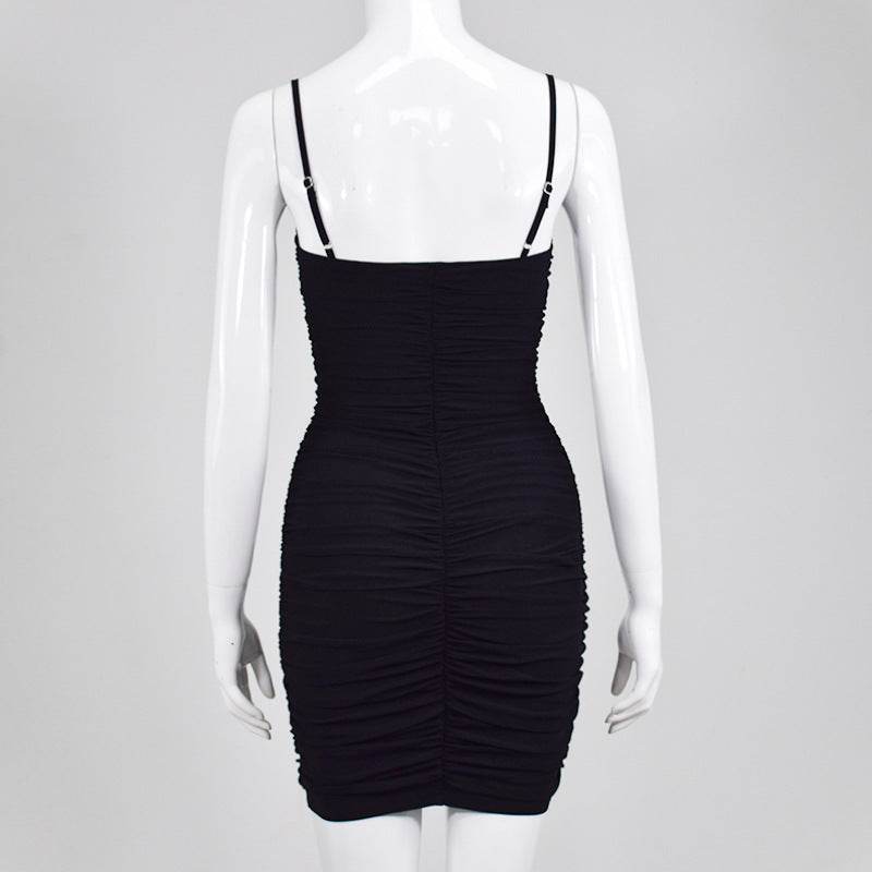 Ladies White bodycon dress Spaghetti Straps Sash Mini Bandage dress for Club Party - EX-STOCK Canada