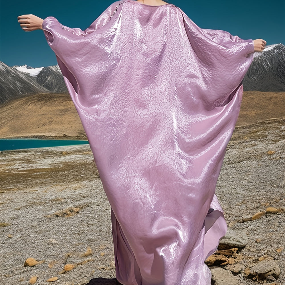 Cape à manches Batwing pour streamer, perles cousues à la main, robe traditionnelle arabe - EX-STOCK Canada