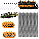 Set Of 25Pcs Halloween Party Striped Decorative Straws Disposable Drinking Straws Paper Straw Decor Happy Halloween Ghost Lantern Black Cat Halloween Party Supplies - EX-STOCK Canada
