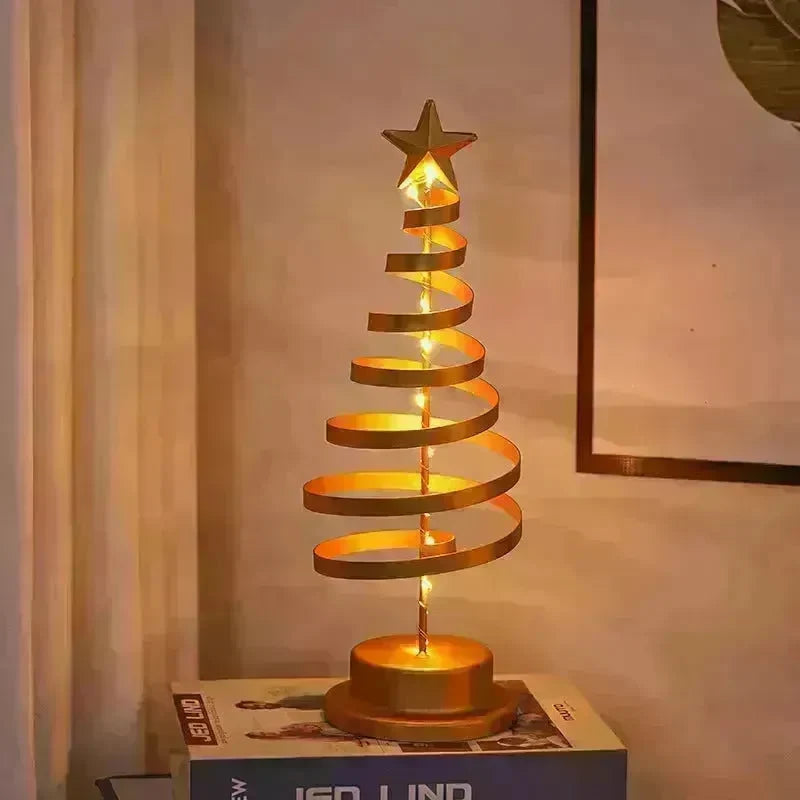Spiral LED Light Christmas Tree Decoration Night Light Ornaments - EX-STOCK CANADA