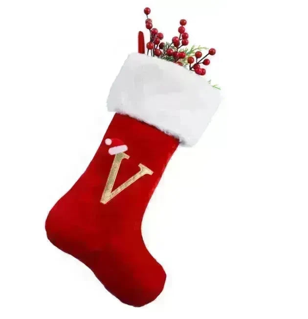 Christmas Letter Christmas Stockings Decorative Pendant - EX-STOCK CANADA