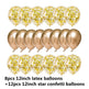 Sequined Latex Balloons for Birthday & Wedding Decorations – 12 Inch Colorful Party Balloons