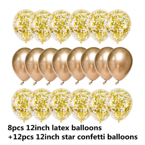 Sequined Latex Balloons for Birthday & Wedding Decorations – 12 Inch Colorful Party Balloons