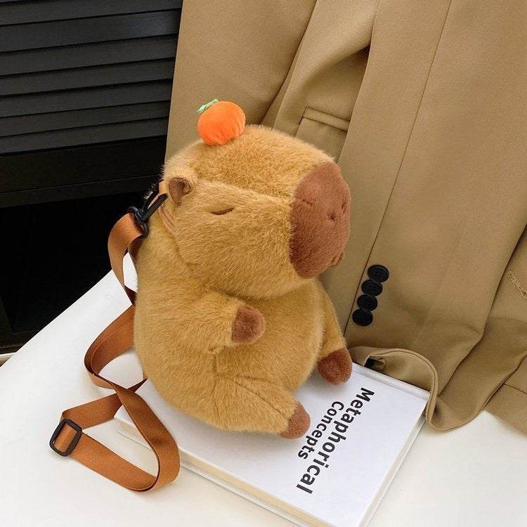Cute Capybara Doll Bag Girl Student Backpack - EX-STOCK Canada