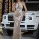 Fashion Halter neck Sheath Velvet Banquet Evening Party Dress - EX-STOCK CANADA