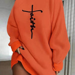 Autumn Winter Oversized Mini Sweatshirt Dress - EX-STOCK Canada