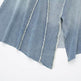 Fashionable Asymmetric High Waist Midi Denim Split Skirt - EX-STOCK Canada