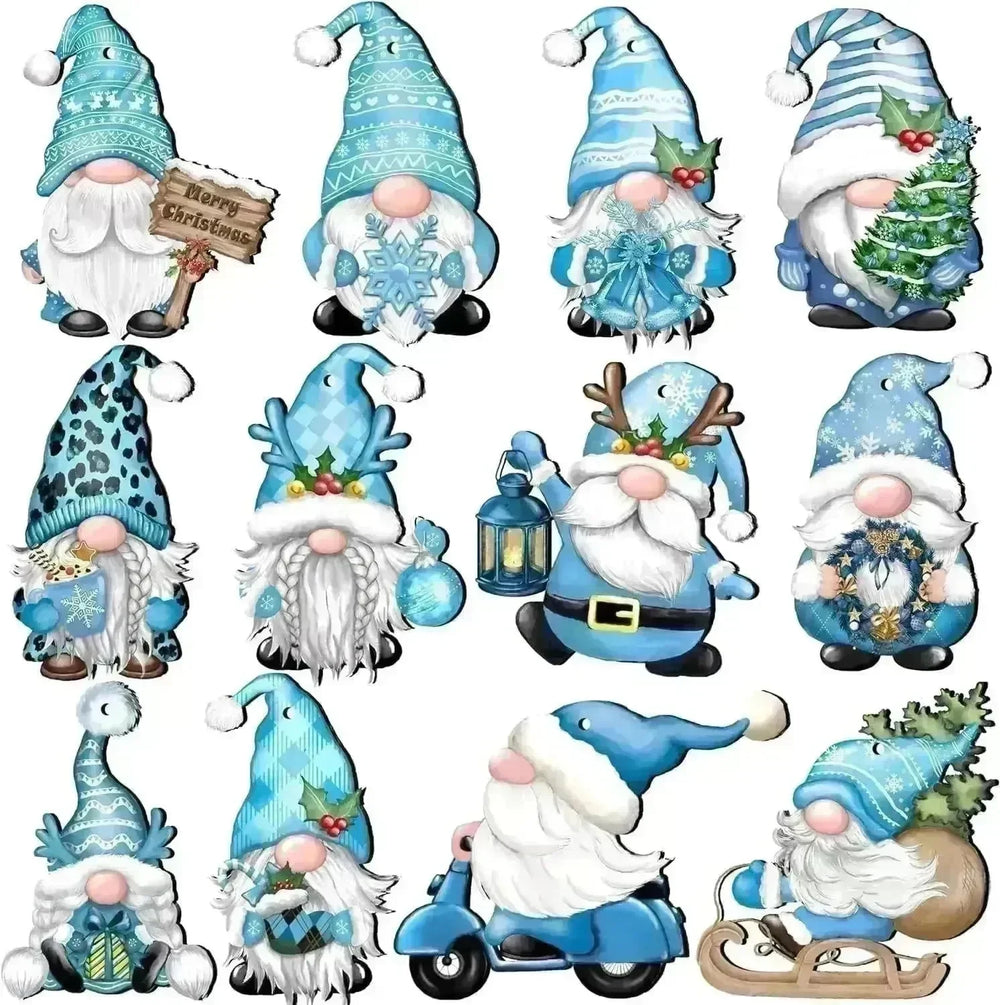 24 PCs Christmas Wooden Hanging Ornaments - EX-STOCK CANADA