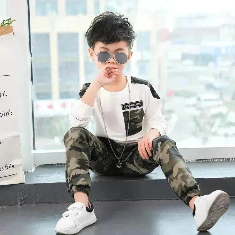 Camouflage long sleeve kids suit for Baby Boys - EX-STOCK Canada
