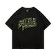 Camouflage Paste Cloth Embroidery Lettered Casual T-shirt - EX-STOCK Canada