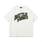 Camouflage Paste Cloth Embroidery Lettered Casual T-shirt - EX-STOCK Canada