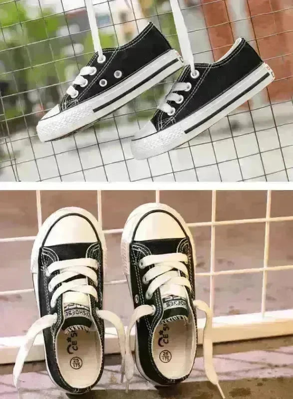 Canvas shoes non-slip casual shoes student parent-child shoes new baby shoes white shoes - EX-STOCK CANADA