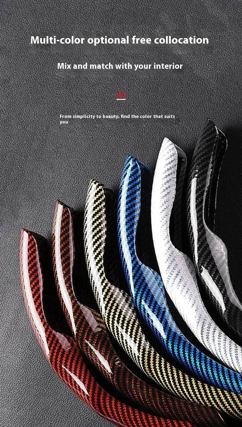 Car Carbon Fiber Pattern Glossy Car Steering Wheel Cover - EX-STOCK Canada