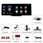 Car Smart Player HD PND 10 26-inch DVR With Rear View Three-way Camera Car play Android Auto reversing Wide angle 1920x1080 HD Car Camera - EX-STOCK Canada