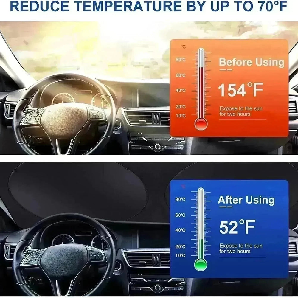Car Sun Block Sunscreen Heat Insulation Silver Tape Sun Block - EX-STOCK CANADA