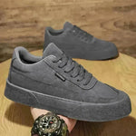 Casual Board Flat Shoes Men Breathable Thick-soled Lace-up Sneakers For Walking Running - EX-STOCK CANADA