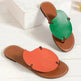 Casual Color-matching Clip-toe Sandals Summer Outdoor Personalized Flat Flip Flop Slippers For Women. - EX-STOCK Canada