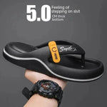 Casual Flip Flops Men's Outer Wear Plus Size All-matching Beach Shoes Men's Slippers - EX-STOCK Canada
