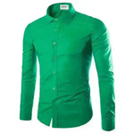 Casual Polo Collar Ironing Free Long Sleeves Shirt For Men - EX-STOCK CANADA
