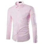 Casual Polo Collar Ironing Free Long Sleeves Shirt For Men - EX-STOCK CANADA