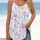 Casual Round Neck sleeveless loose summer Beach top women - EX-STOCK Canada