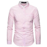 Casual Slim Fit Plus Size Long Sleeve Shirt - EX-STOCK Canada