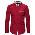 Casual Slim Fit Plus Size Long Sleeve Shirt - EX-STOCK Canada