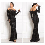 Off shoulder sequins Mermaid Formal Party dress - EX-STOCK CANADA